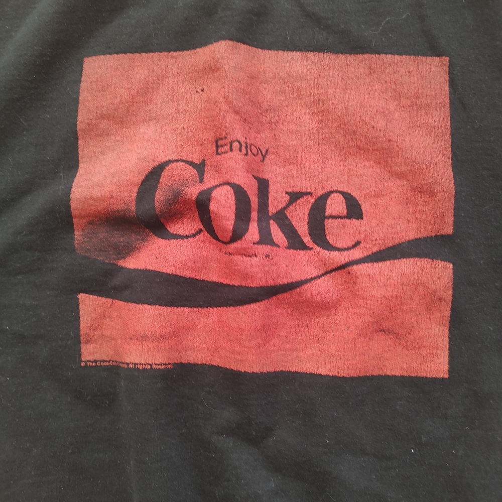 vintage Enjoy Coke sweatshirt Junk Food M EUC - Picture 2 of 4